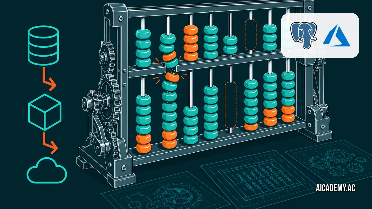 Magnifying glass revealing a tiny rock jamming a crucial gear in a complex AI database clockwork.